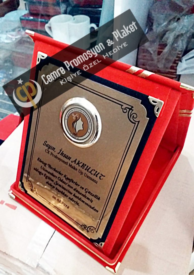 Fasetli Kadife Plaket