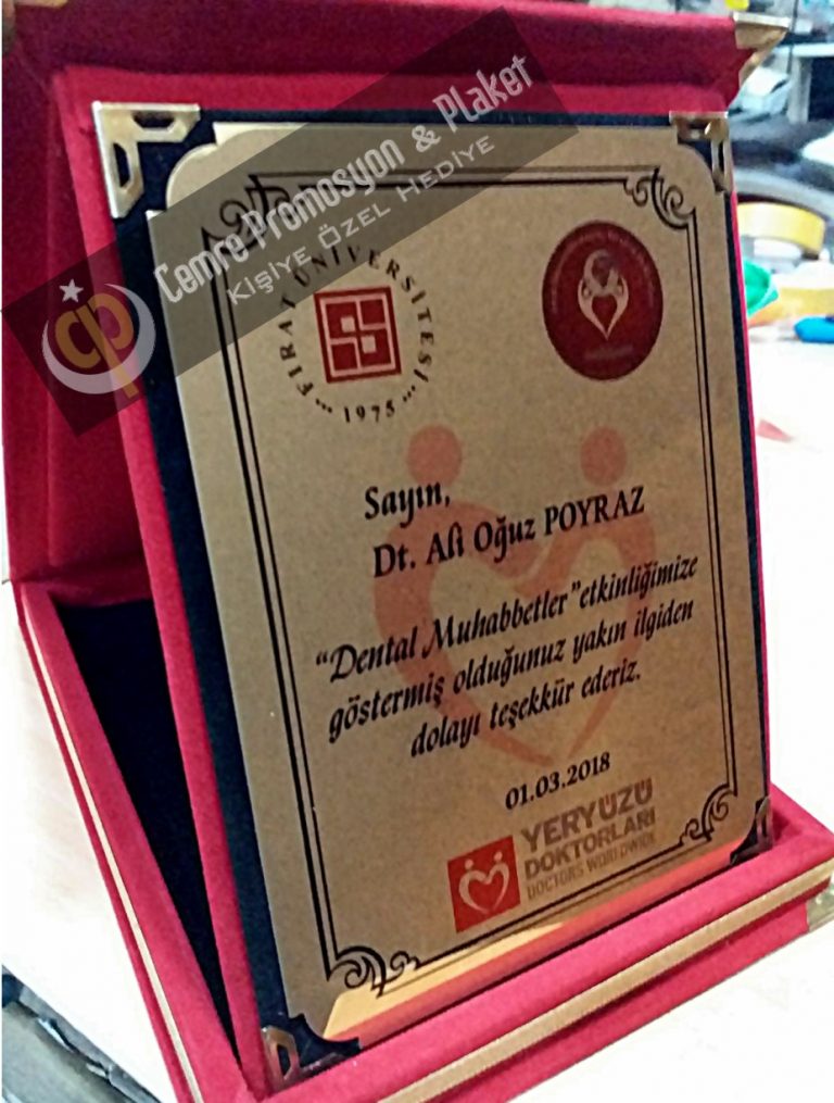 Kadife Plaket (15×20)