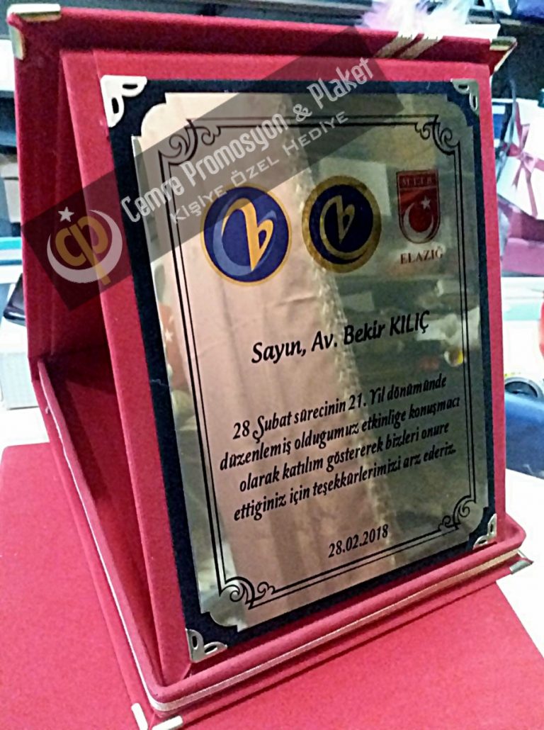 Kadife Plaket
